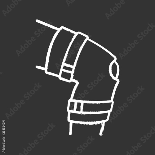 Knee brace chalk icon