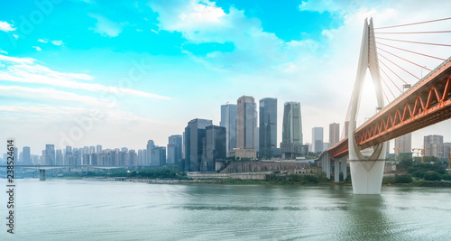 Fototapeta Naklejka Na Ścianę i Meble -  Skyline of urban architectural landscape in Chongqing..