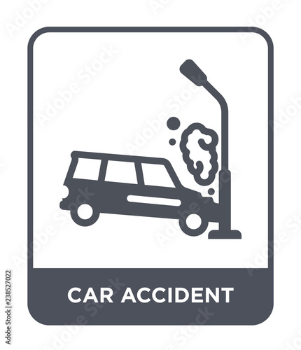 car accident icon vector