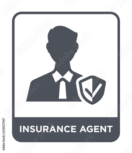 insurance agent icon vector