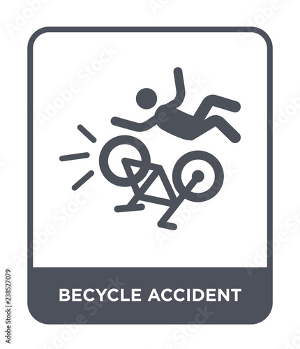 becycle accident icon vector