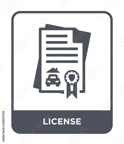 license icon vector