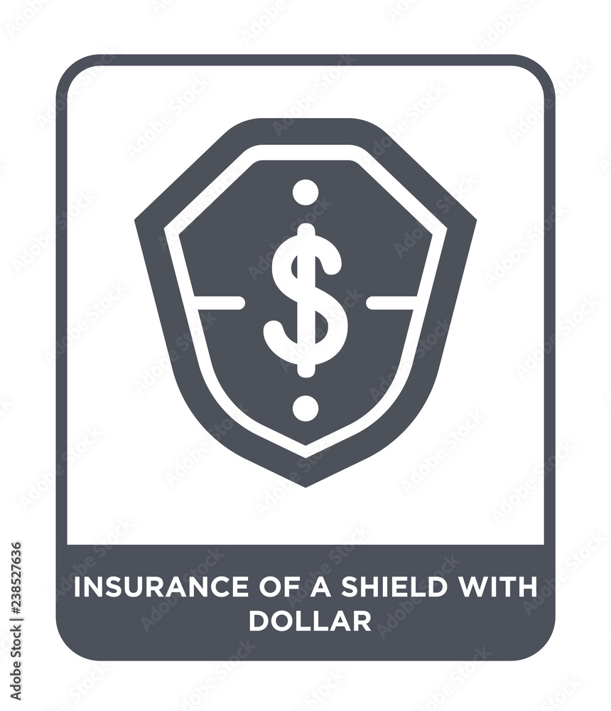 insurance of a shield with dollar icon vector insurance of a shield with dollar icon vector