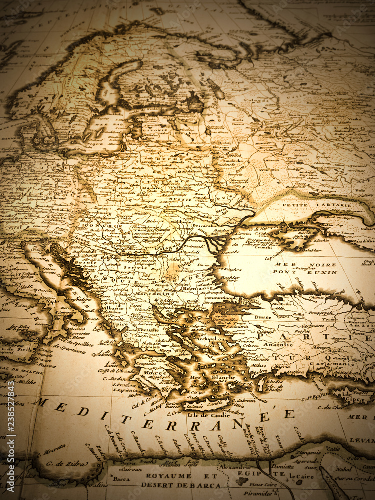 古地図　バルカン半島