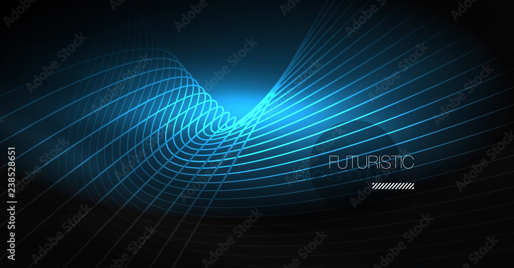 Digital technology abstract background - neon geometric design. Abstract glowing lines. Colorful techno background. Futuristic shape. Digital technology abstract background - neon geometric design. Abstract glowing lines. Colorful techno background. Futuristic shape.