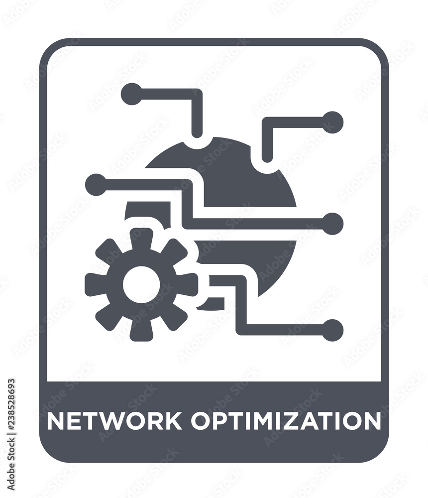 network optimization icon vector network optimization icon vector