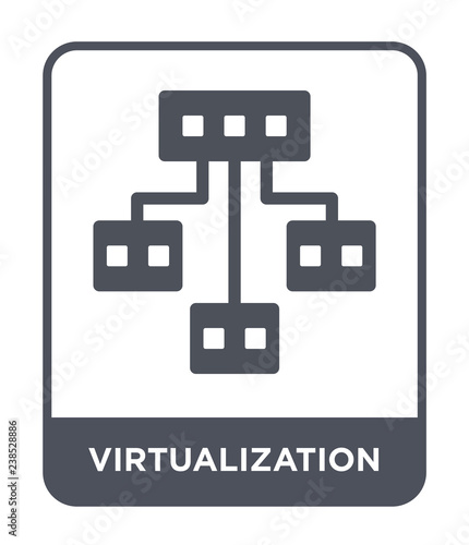 virtualization icon vector