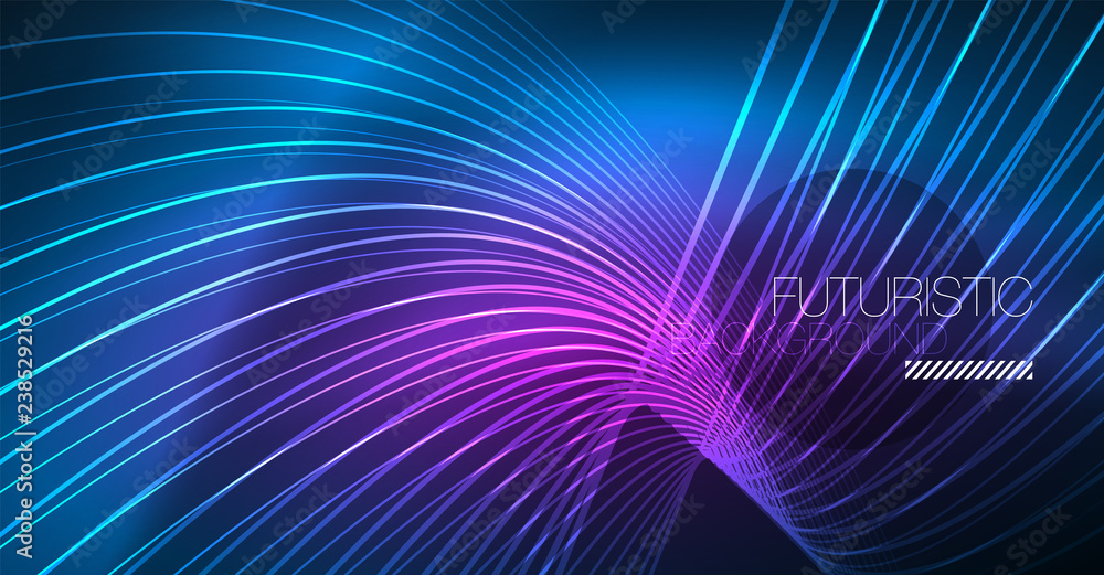 Neon glowing magic background, neon banner, night sky wallpaper. Magic light effect. Christmas abstract pattern. Neon glowing magic background, neon banner, night sky wallpaper. Magic light effect. Christmas abstract pattern.
