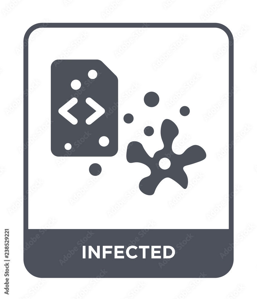 Obraz premium infected icon vector
