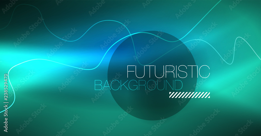 Glowing abstract wave on dark, shiny motion, Christmas and New Year magic space light. Techno abstract background Glowing abstract wave on dark, shiny motion, Christmas and New Year magic space light. Techno abstract background