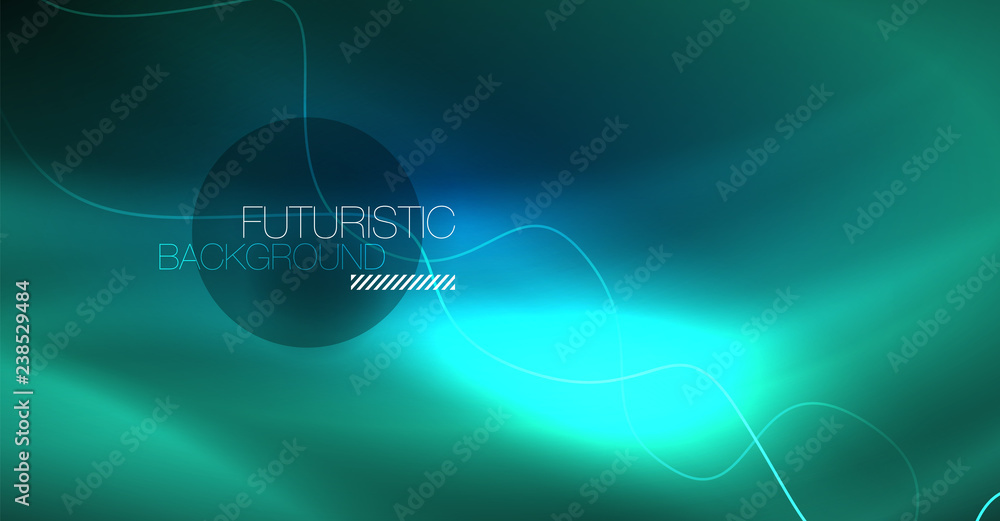 Glowing abstract wave on dark, shiny motion, Christmas and New Year magic space light. Techno abstract background Glowing abstract wave on dark, shiny motion, Christmas and New Year magic space light. Techno abstract background