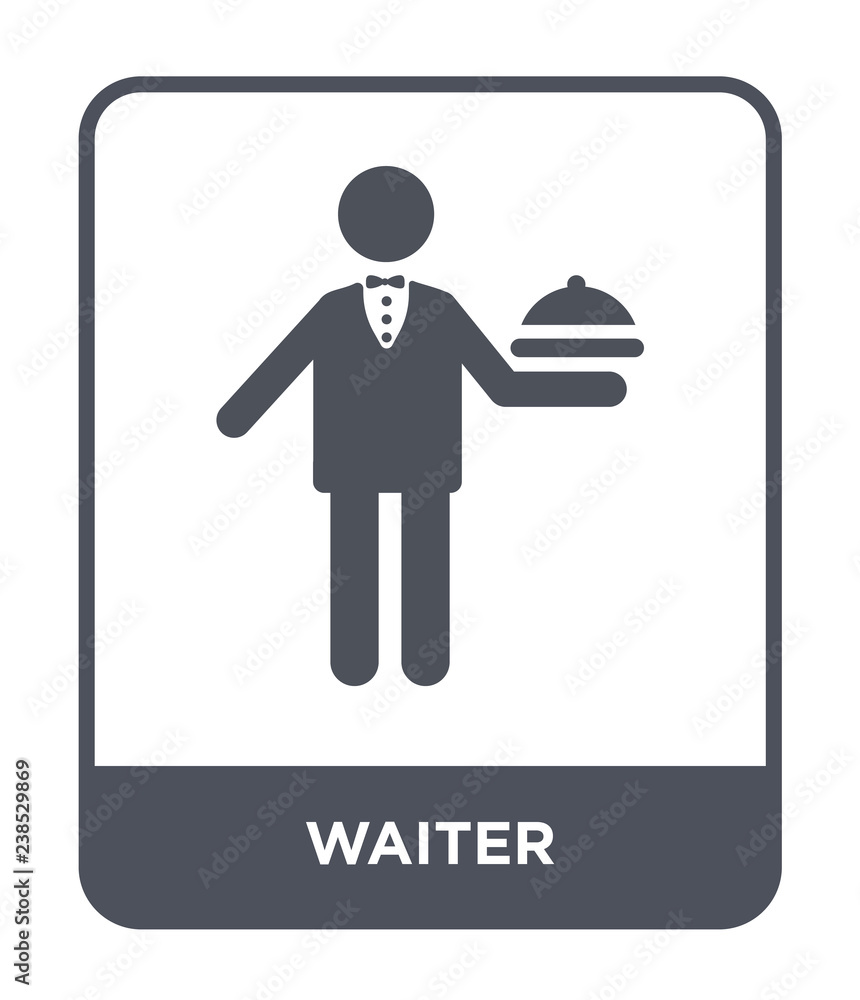 waiter icon vector waiter icon vector