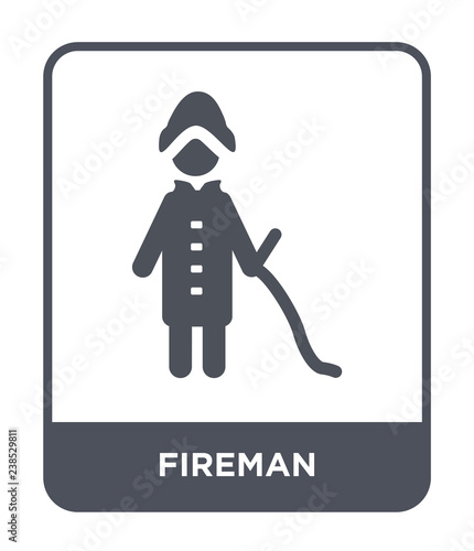 fireman icon vector
