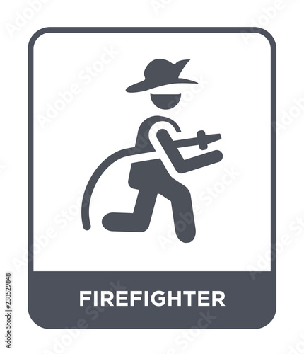 firefighter icon vector