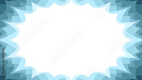 winter sales starburst flash promotional panel in ice colourway with blank copy area