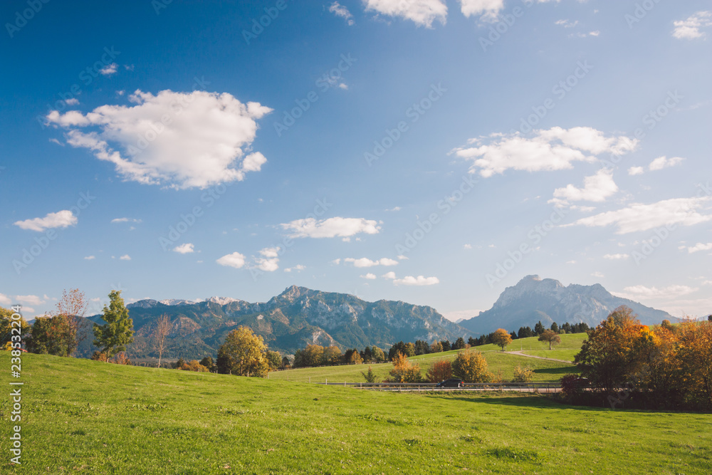 Bavarian Alps around Neuschwanstein castle