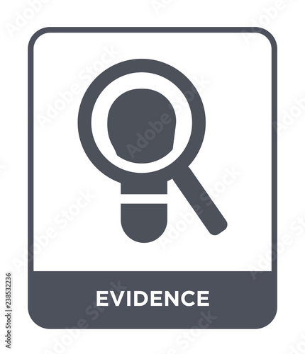 evidence icon vector