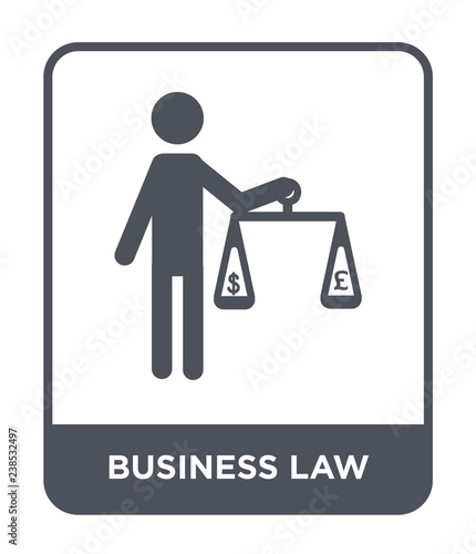business law icon vector