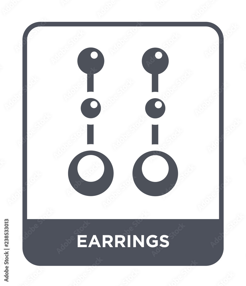 earrings icon vector earrings icon vector