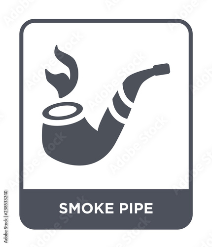 smoke pipe icon vector