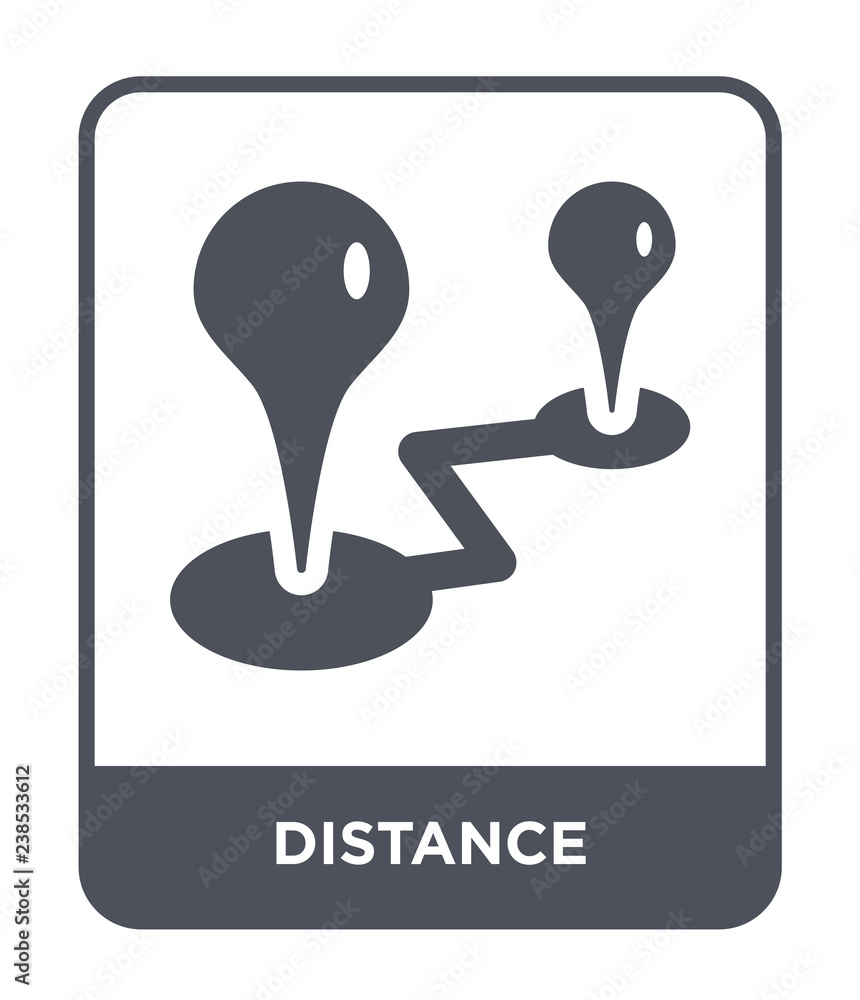 Fototapeta premium distance icon vector