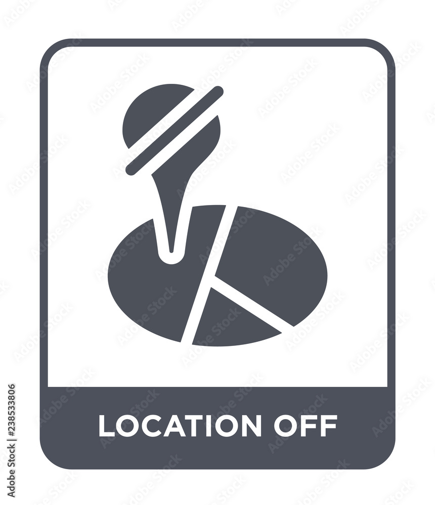 location off icon vector location off icon vector