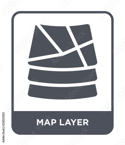 map layer icon vector