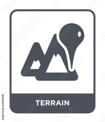 terrain icon vector