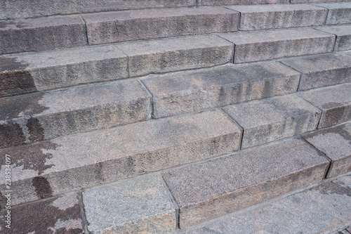 Steps of granite stairs, background