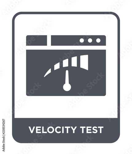 velocity test icon vector