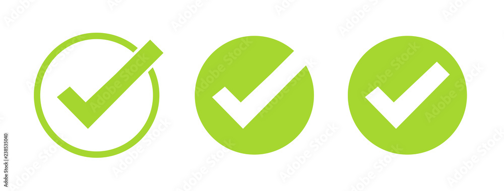 Green check mark Stock Vector by ©nickylarson 64314339