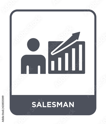 salesman icon vector
