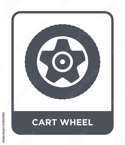 cart wheel icon vector