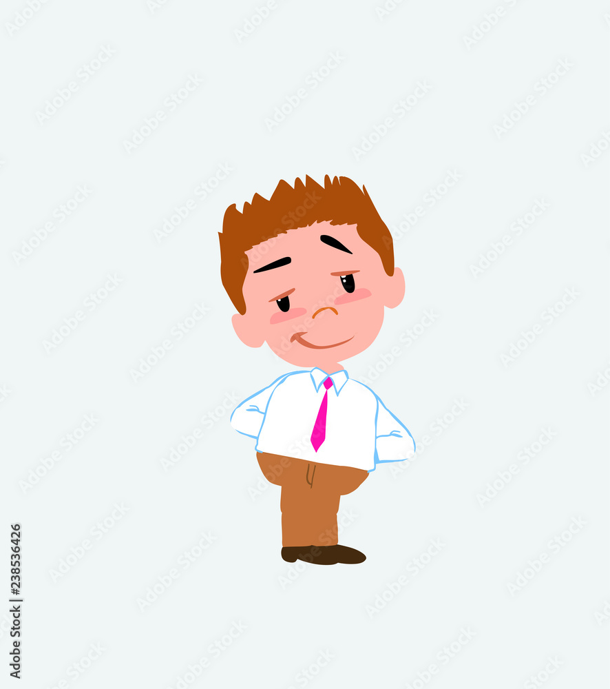 Businessman in casual style smiling peacefully. Businessman in casual style smiling peacefully.