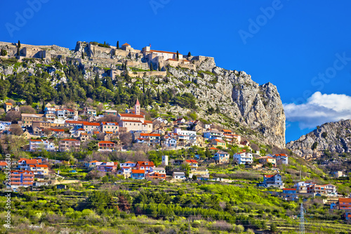 Town and fortress of Klis near Split view © xbrchx