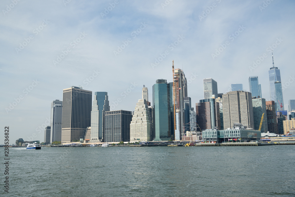 Typical Manhattan's skyline in New York City