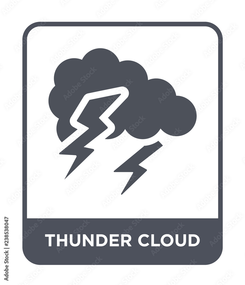 thunder cloud icon vector thunder cloud icon vector