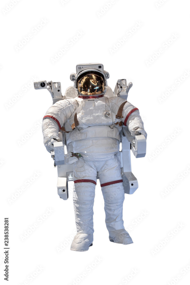 isolated astronaut flying in space. Elements of this image furnished by NASA f