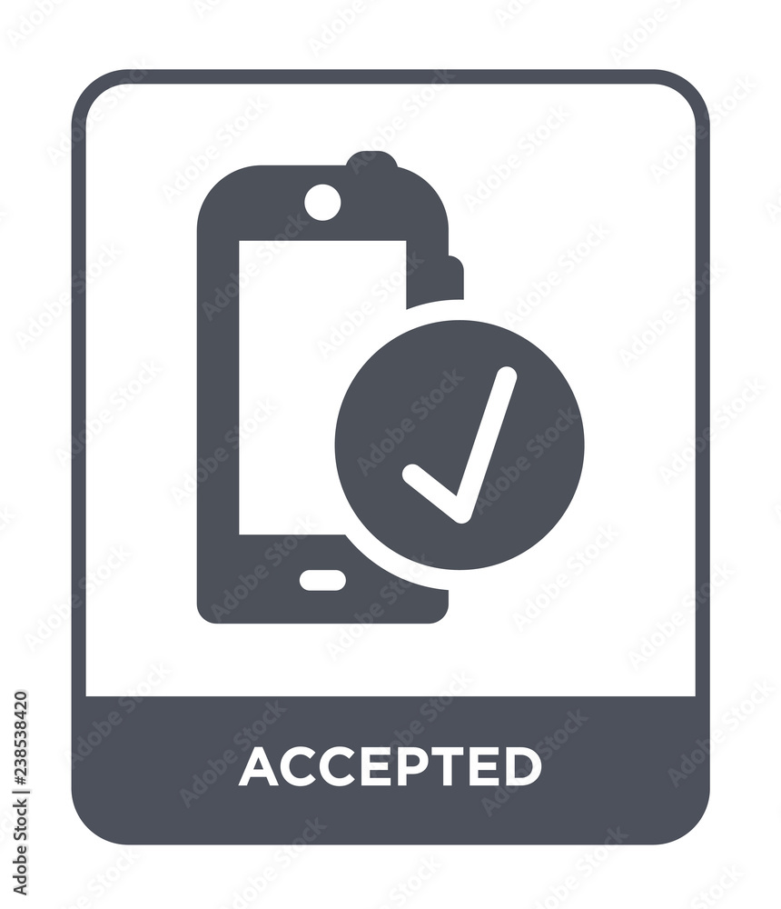 accepted icon vector accepted icon vector
