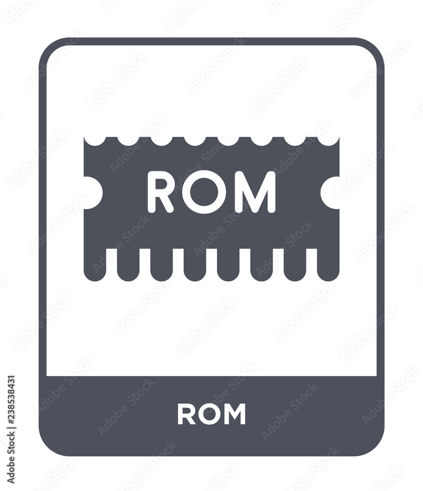 rom icon vector rom icon vector