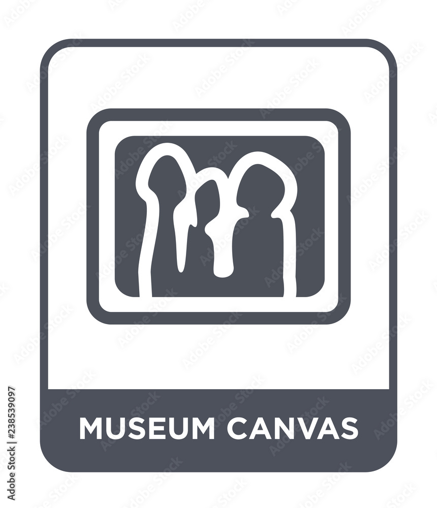 museum canvas icon vector museum canvas icon vector