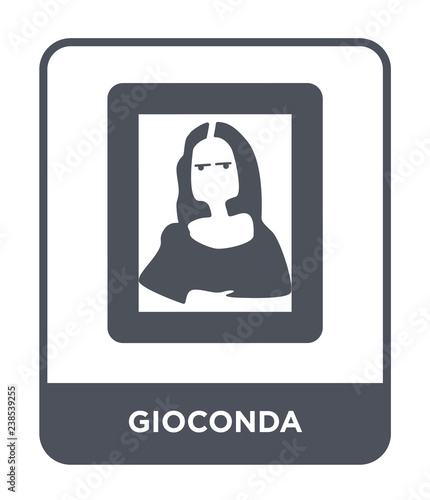 Tableau sur toile gioconda icon vector