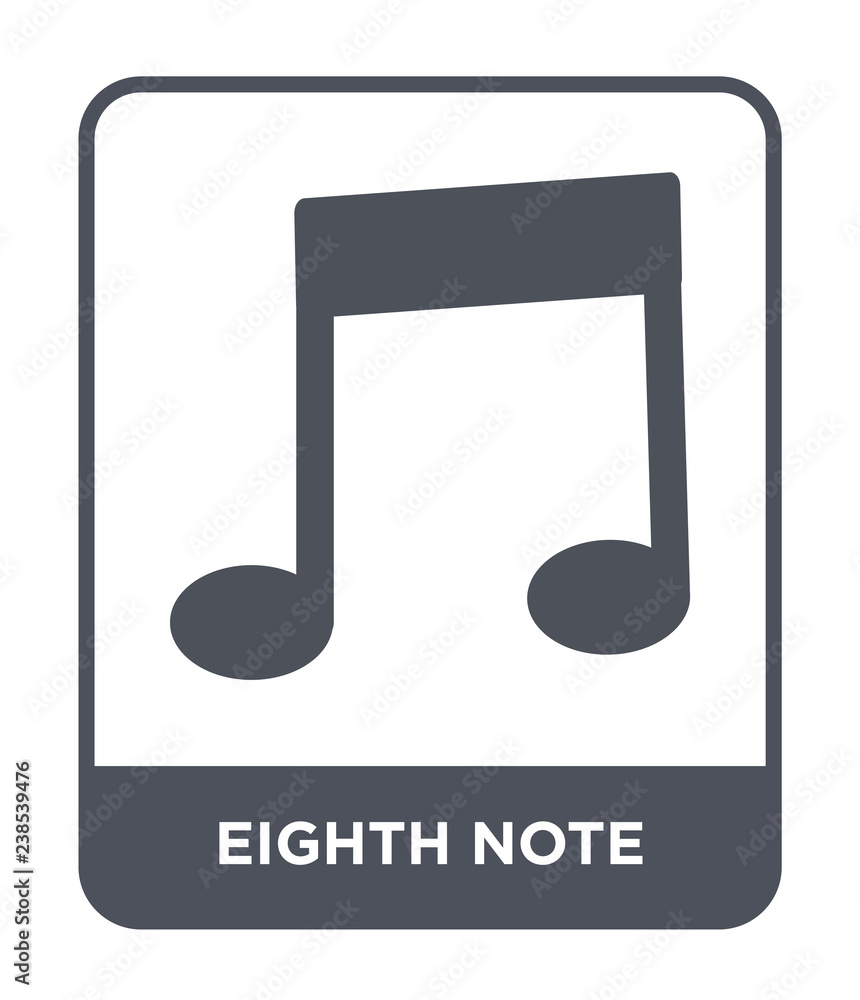 eighth note icon vector eighth note icon vector
