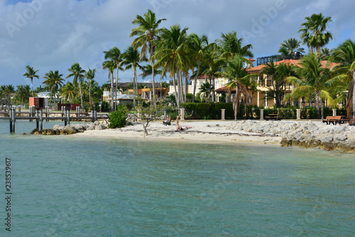 Key colony beach at Marathon at the Florida Keys.