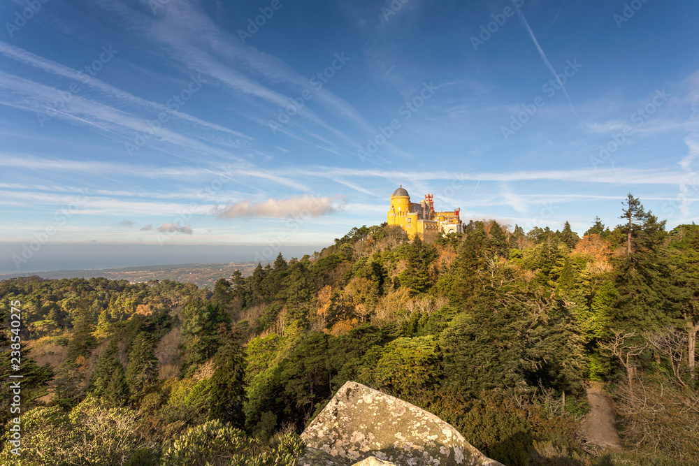Historical Pena palace in Sintra