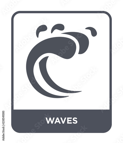 waves icon vector