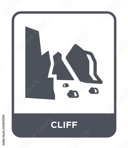cliff icon vector