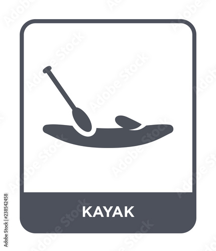 kayak icon vector photo