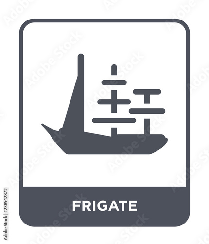 frigate icon vector