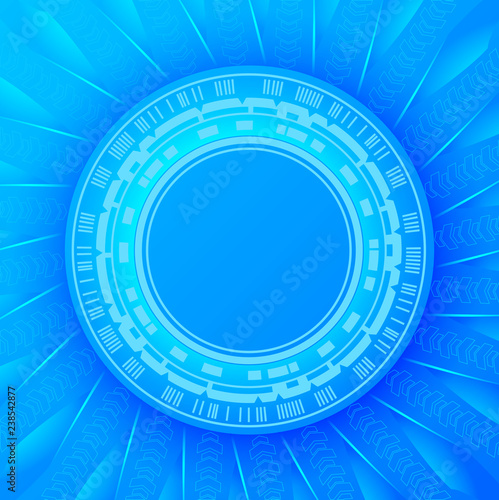 Blue futuristic  background.